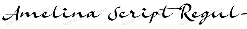 Amelina Script Regul字体转换